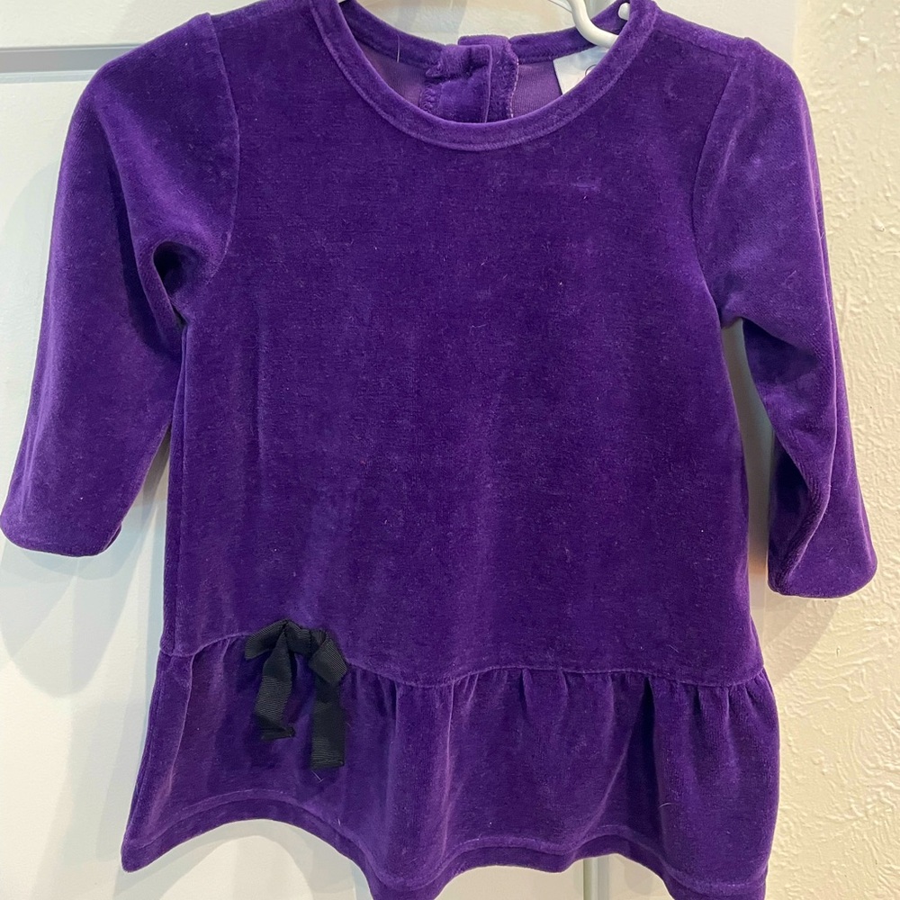 Hanna Andersson velvet girls dress. Size 75